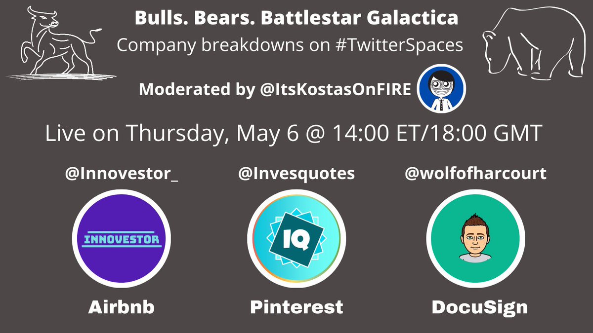 IQ on Twitter "PINS earnings this week. Remember to tune in May 6th