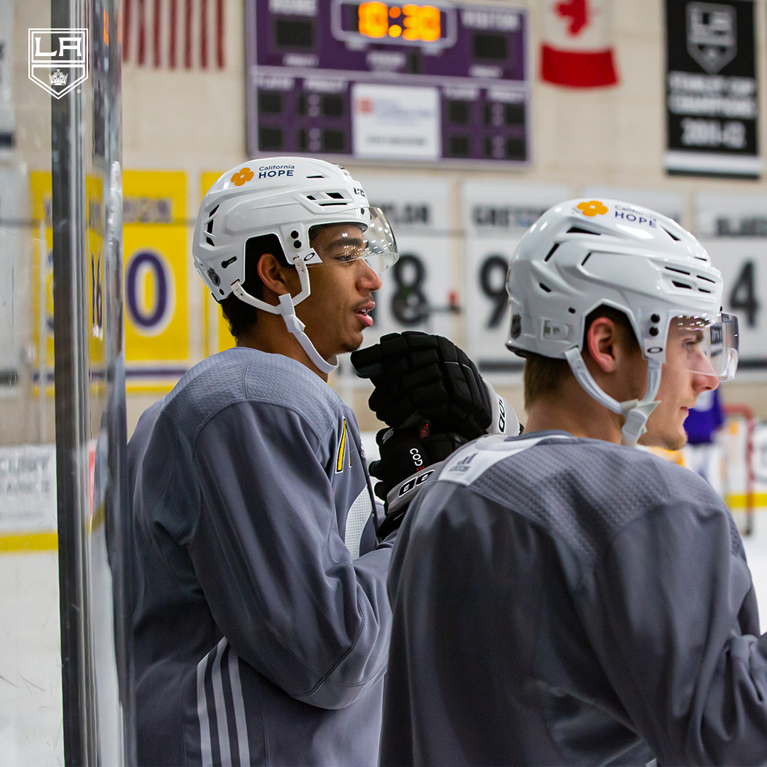 LA Kings on X: 👀 @byfield55 at LA Kings practice today. https