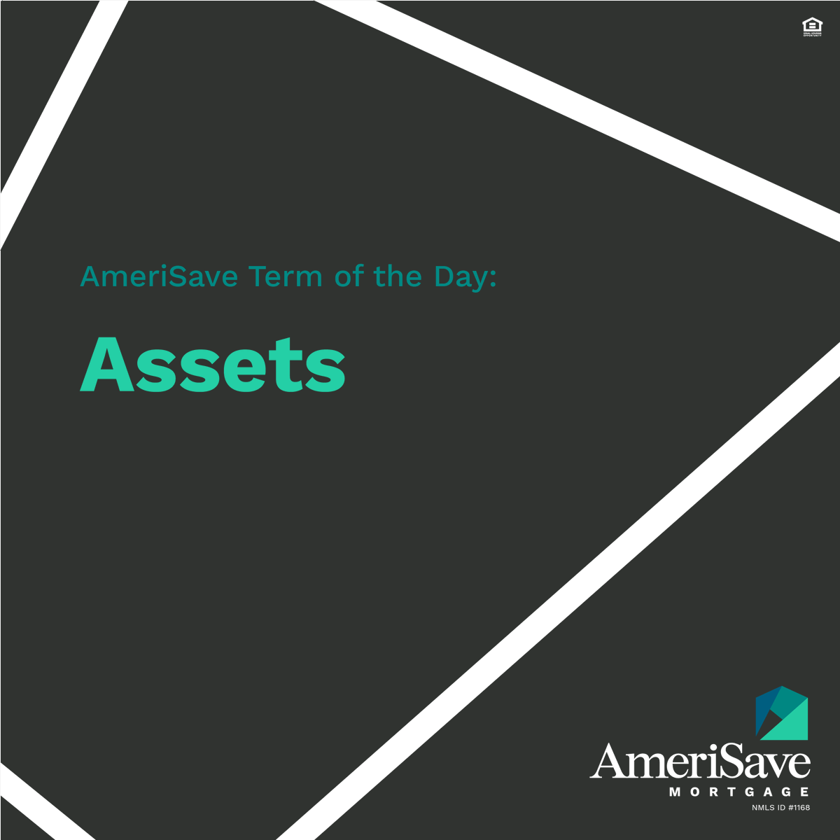 AmeriSave's tweet photo. AmeriSave term of the day: Assets. In the context of a mortgage, an asset is any liquid account that you personally have access to. This can include:

- Checkings/Savings Accounts
- Stocks
- Bonds
- Mutual Funds
- Retirement Accounts https://t.co/zU1siVKFbm