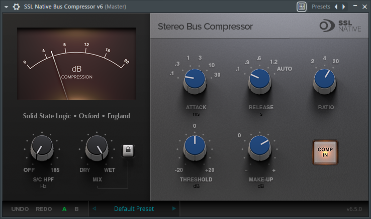 This is a somewhat exaggerated example but it's useful for showing what I'm talking about. I've taken a drum loop and run it through some pretty severe compression (arguably limiting even) and I have a plugin called SPAN monitoring the signal before and after the compressor.