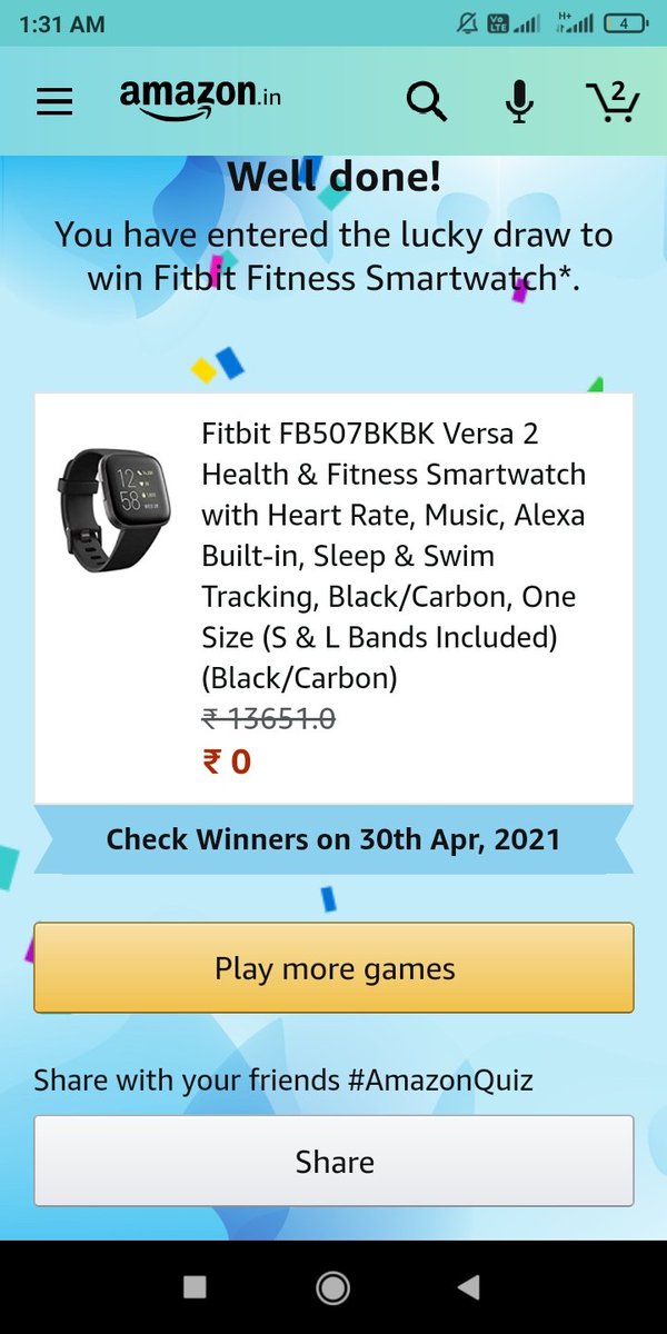 MadappaMs's tweet photo. #AmazonQuiz https://t.co/CNw9zzSemt