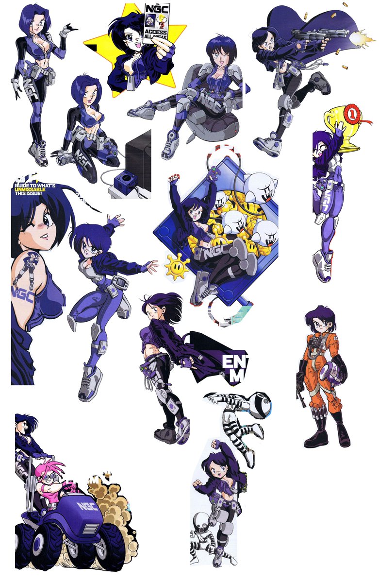 Torbi__'s tweet photo. Trying to clean up some renders of the #NGCMagazine mascot #Enjiki since there were disappointingly few Google results despite being so many of them in the mags. Though the scan-textures and clippings are less desirable. 

@Kosmikat do you still have the original HQ files? https://t.co/NLdUVpejQp