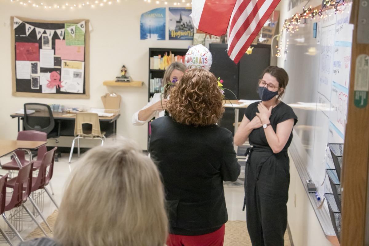 rockwallschools's tweet photo. Madeleine Brennan Awarded 2021 Sheri Stodghill Fowler B.E.S.T. Teacher of the Year. Read about it! >> https://t.co/HJJAx9lS8z #ILoveRockwallISD #RockwallISDConnects #BetterTogether https://t.co/6UJsNmCpGZ