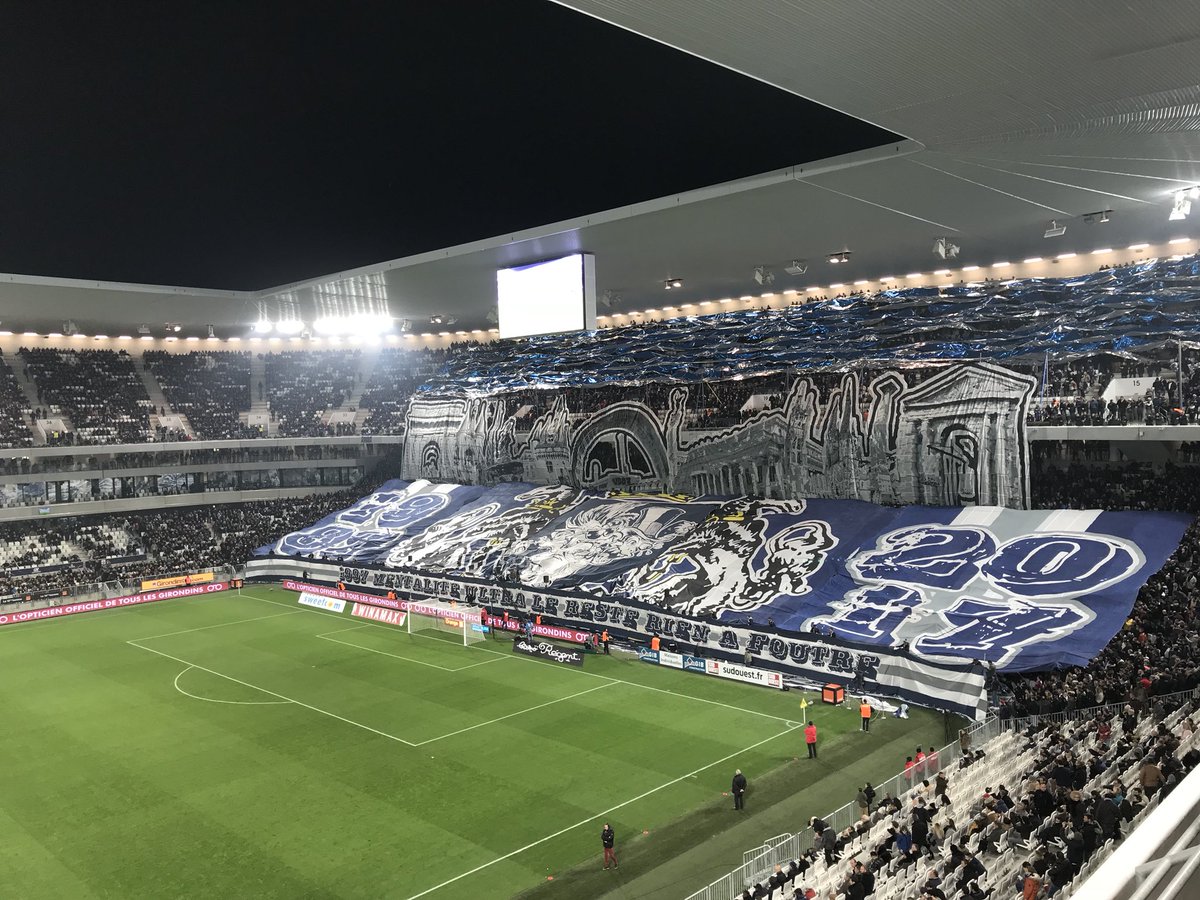 Then of course there's the Bordeaux fanbase.One of the biggest & best in France thanks in part to their active support group "Ultra-Marines" one of the oldest supporter groups in the country.