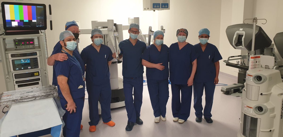Stepping Hill’s new X robot now up and running after this morning’s partial nephrectomy. First of many!