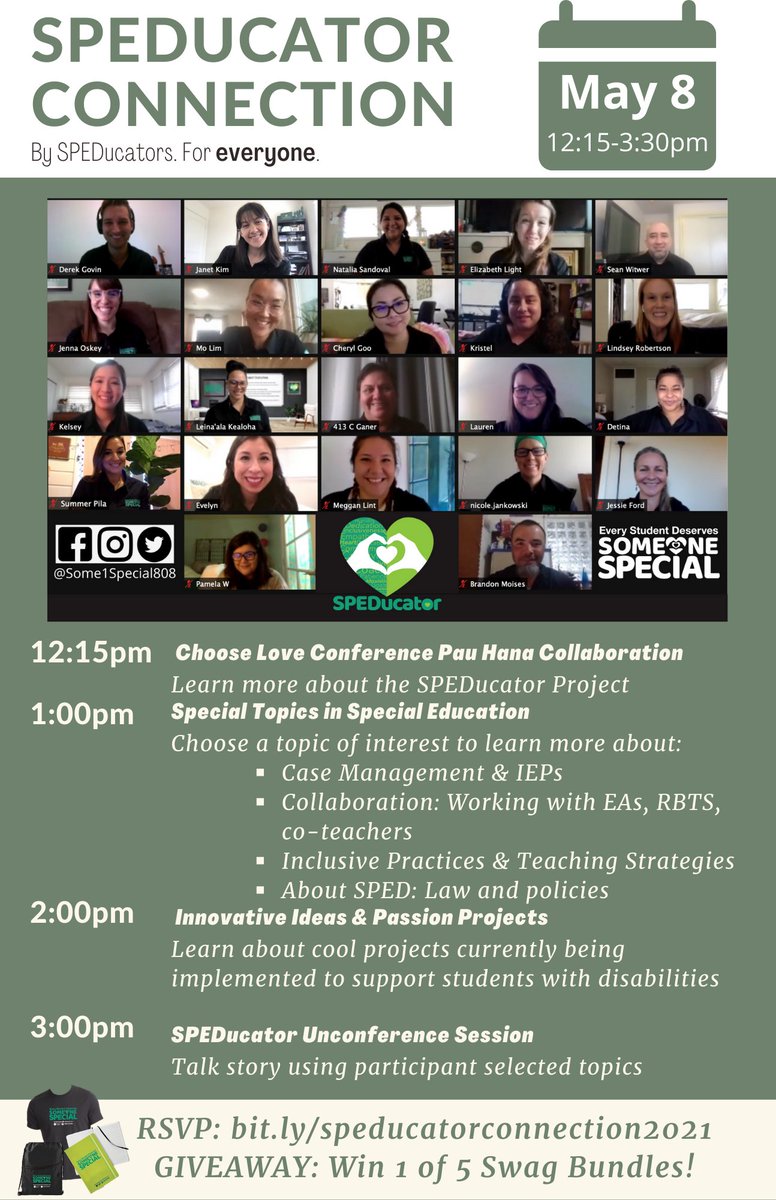 SpEdRecruitment's tweet photo. Our final hurrah! @derek_govin & I would like to thank everyone who has supported & been a part of our inaugural #SPEDucatorProject this year!
Celebrate w/us - https://t.co/QHwgmT7yTG. Open to everyone: Ts, EAs, Admin, Parents, student Ts etc. Please help spread the word! https://t.co/Y1vMS4rHZH