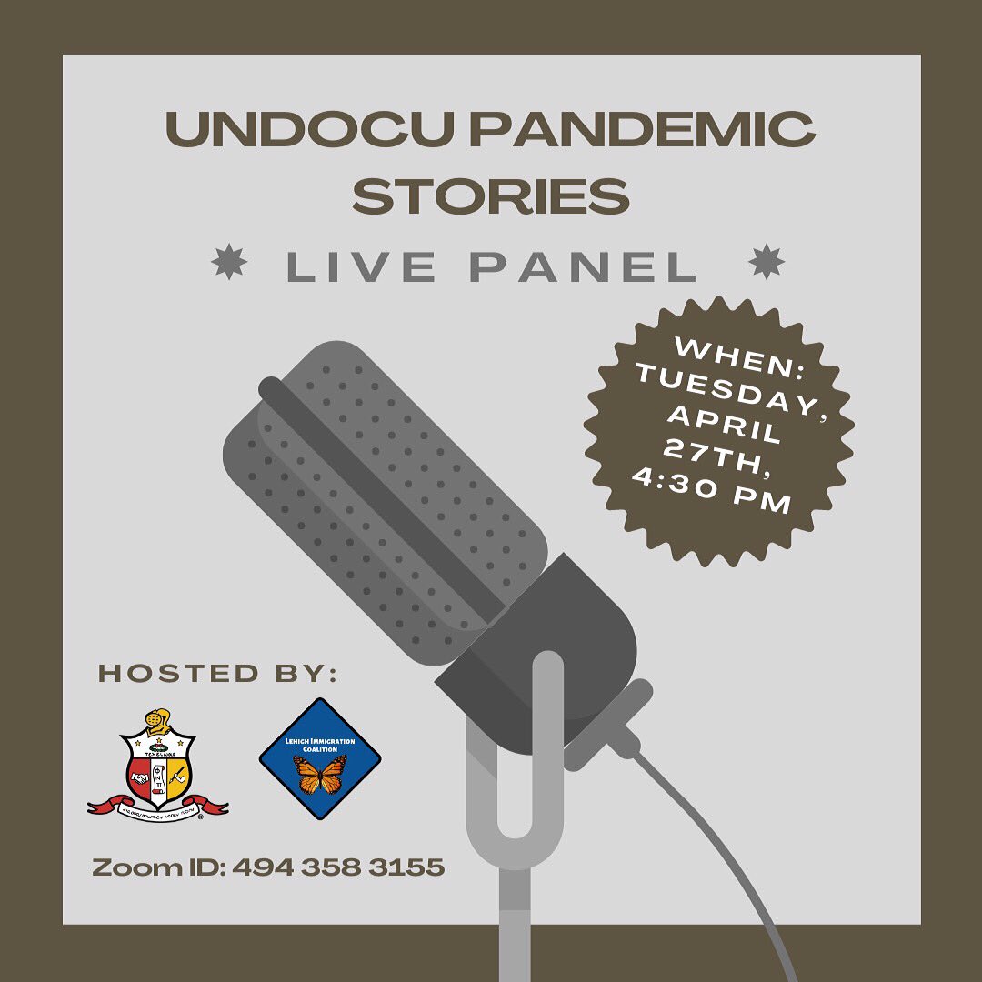FlorSelena_'s tweet image. Come through tomorrow when @basitb_ And myself show up for Lehigh University’s Immigration Coalition panel on undocustories! :) Zoom info on flyer ☺️ @LehighU @LafCol