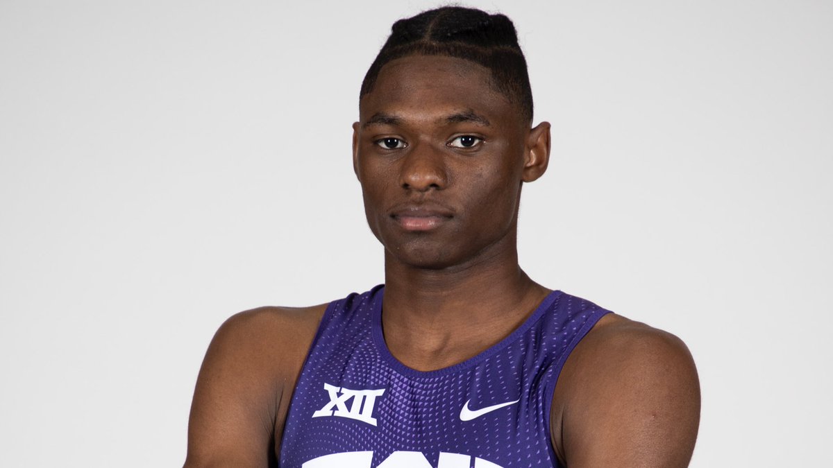 TCUTrackField's tweet photo. Top 5️⃣ Top 5️⃣ Top 5️⃣

The 100m sprinters check in at No. 5️⃣ on @USTFCCCA’s #EventSquad rankings‼️ 

#GoFrogs | @Leokundie | @JTarrik https://t.co/FVDH02Oakz