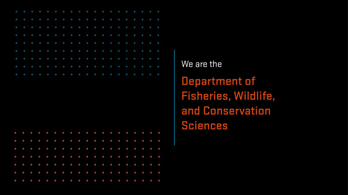 Our name has changed!  With this name change we emphasize our commitment to multi-disciplinary conservation science and education, shining a light on the work that we have been doing since our inception in 1935. Learn more: fwcs.oregonstate.edu
