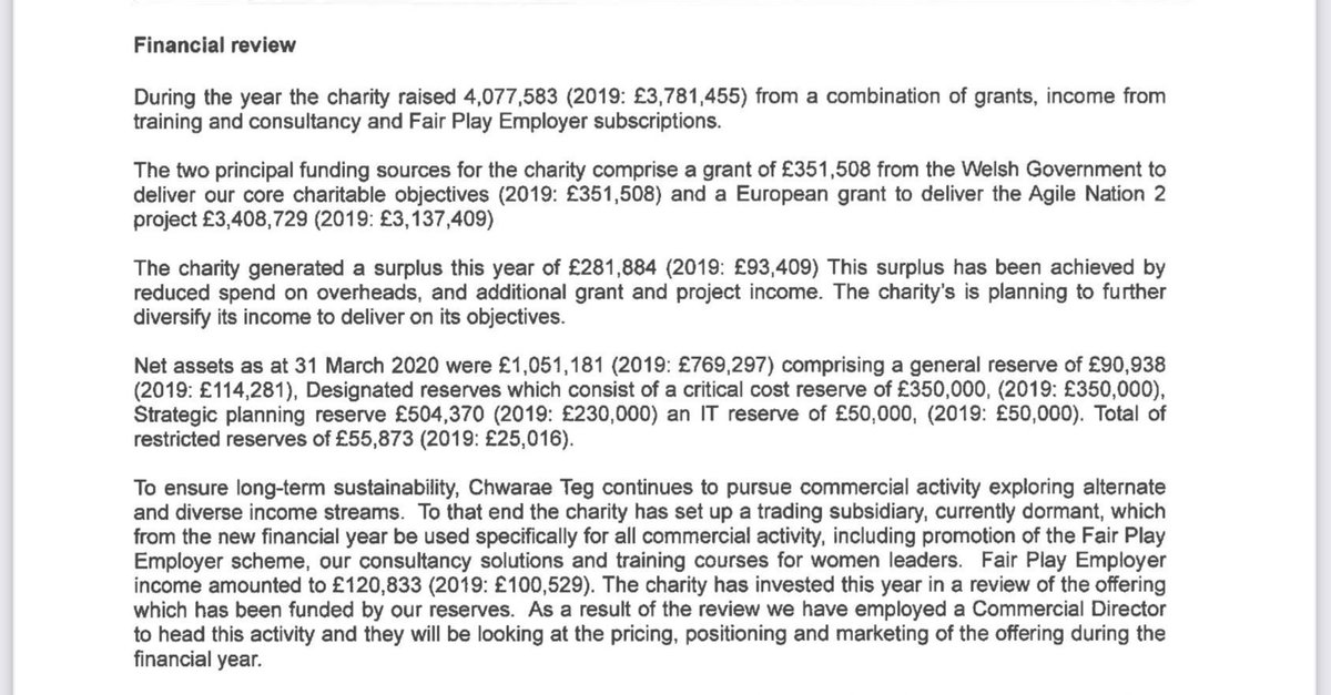 The real paydirt is in their annual accounts. CT are currently funded almost wholly through ESF, which will end in a couple of years. How to make good on that fatal shortfall? Hey, why not take a leaf out of the Stonewall cash-in book? 4/7