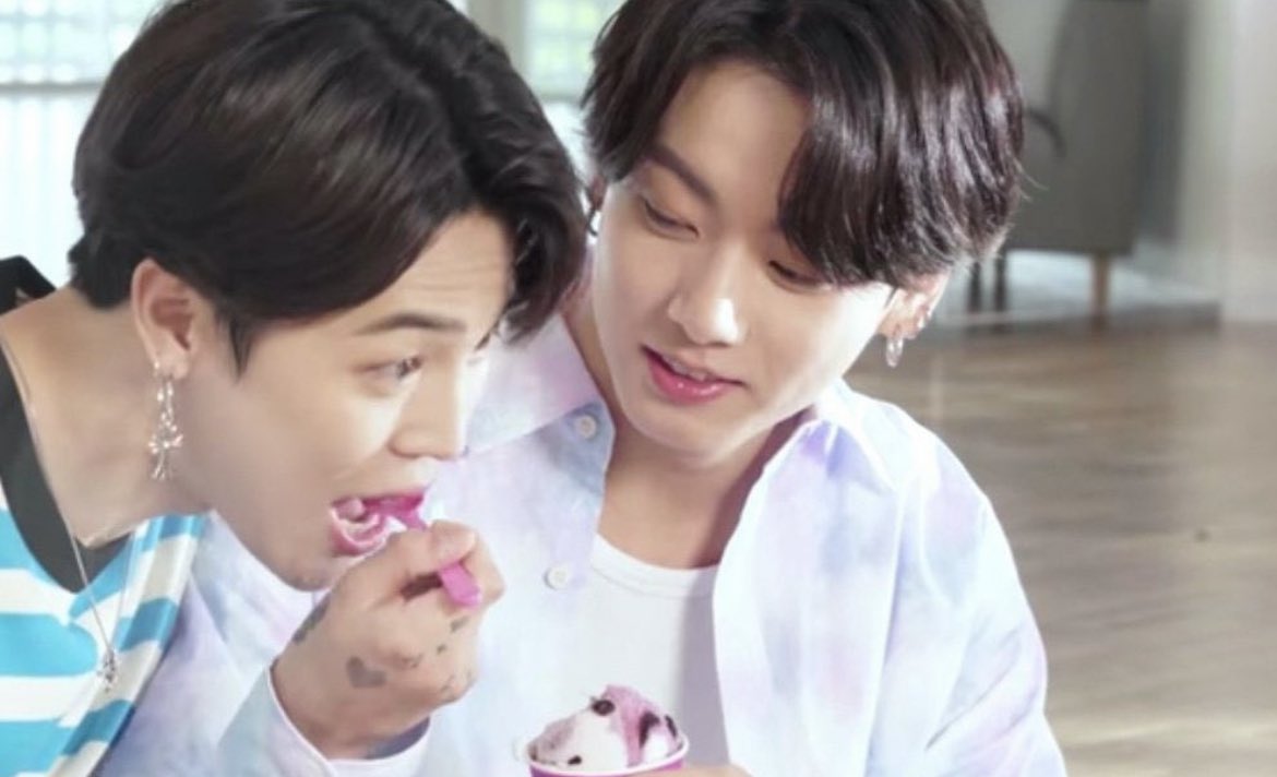 Feed each other ice cream