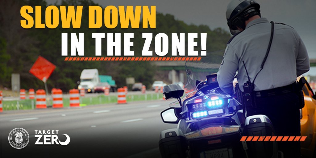 theSCDPS's tweet photo. During #NationalWorkZoneAwarenessWeek, SC troopers remind motorists to slow down in work zones, limit distractions, and move over to allow highway workers to safely do their jobs. And remember: fines can double in a work zone. #LetEmWork #LetEmLive #SCDPS #sctweets https://t.co/ltLhTPFNnO