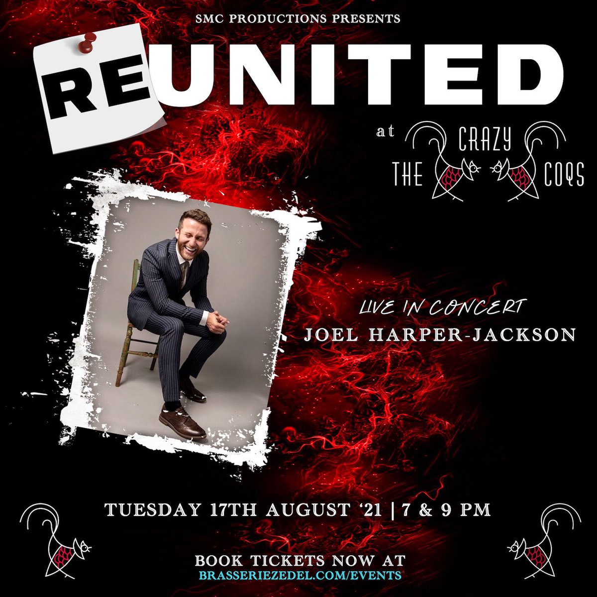 🚨ReUnited at Crazy Coqs🚨

Joel-Harper Jackson Live in Concert (<a href="/JoelHarperJacks/">JOEL HARPER-JACKSON</a> )

Special guests @LloydDanielsUK @laurenbyrne95 

brasseriezedel.com/events/joel-ha…
