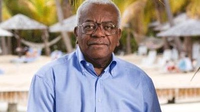 FakeShowbizNews's tweet photo. Sir Trevor McDonald reveals he’s thinking about getting the Nike logo shaved onto the back of his head https://t.co/cHyb3yn4Cx