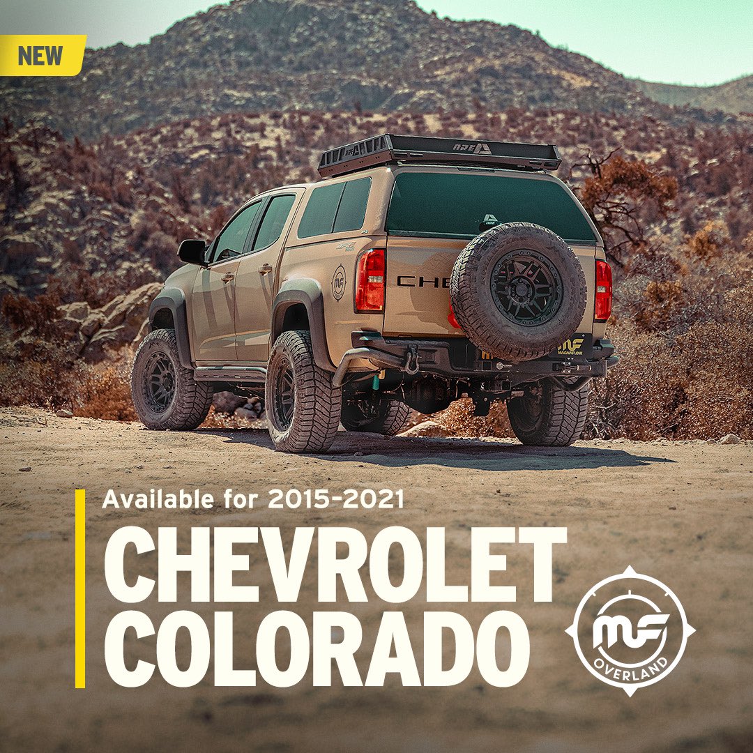 Magnaflow's tweet photo. The next #overlandseries kits are now LIVE!
Don’t  wait on this, they won’t last. 

Click the link in our bio to get yours now. 

#magnaflow #magnaflowexhaust #chevycolorado #tacoma #trdoffroad #zr2 #bison #soundofadventure #overlanding #overland https://t.co/urjlN60PhT