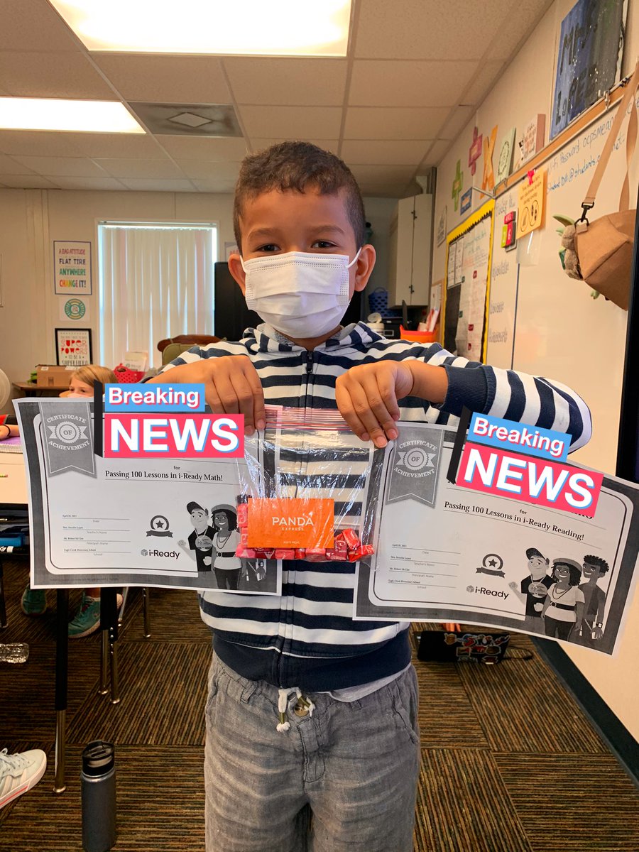 MrsLopezMagic's tweet image. Super proud of my student! He has surpassed 100 lessons in I-Ready Reading AND I-Ready Math!! 😎 @CurriculumAssoc #MyiReady #KeepThemMotivated #ECEPantherPride 🐾