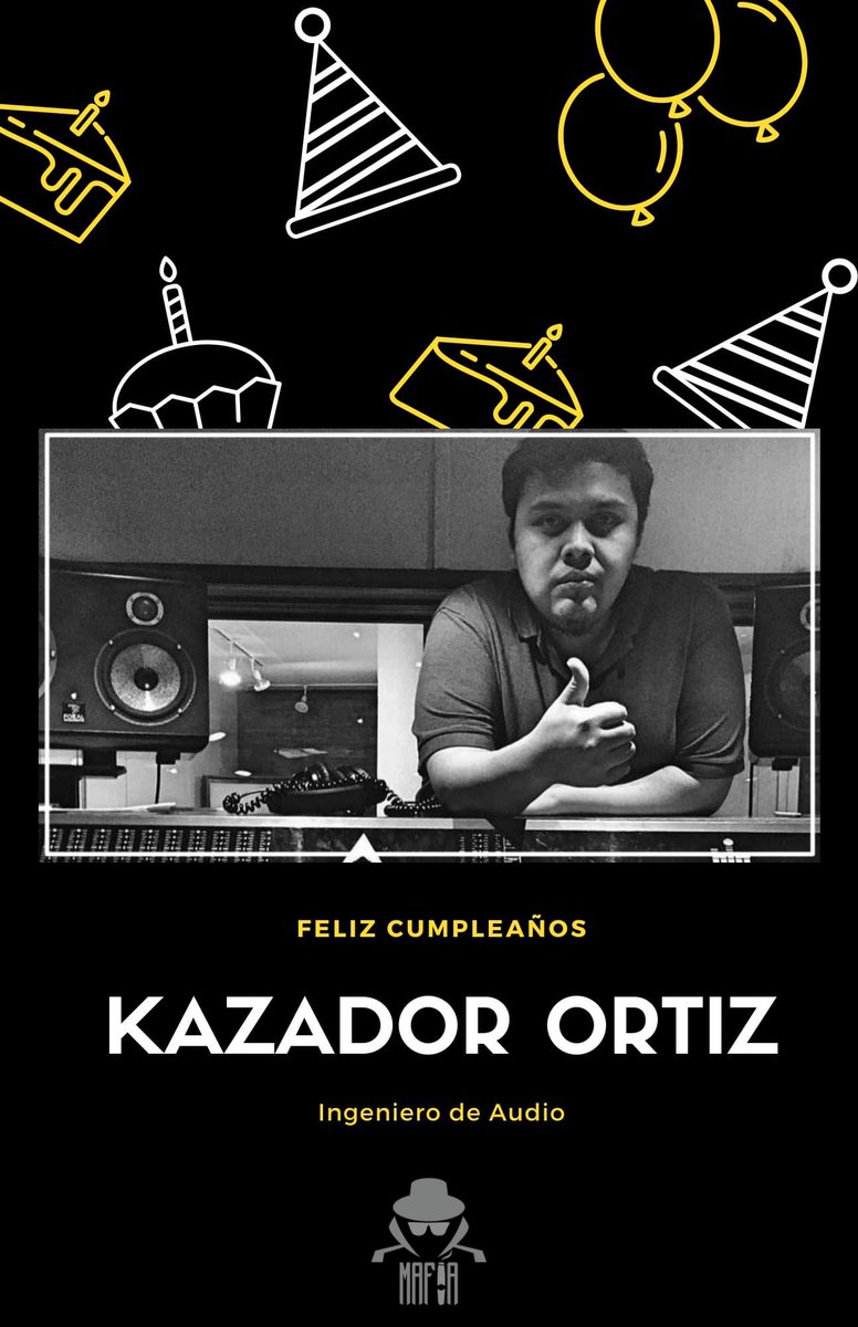 El día de hoy felicitamos a nuestro ingeniero de audio en jefe!

Editor y voz de los podcast que creamos en Mafia y colaboradores. 🥳

Feliz cumpleaños Patrón!