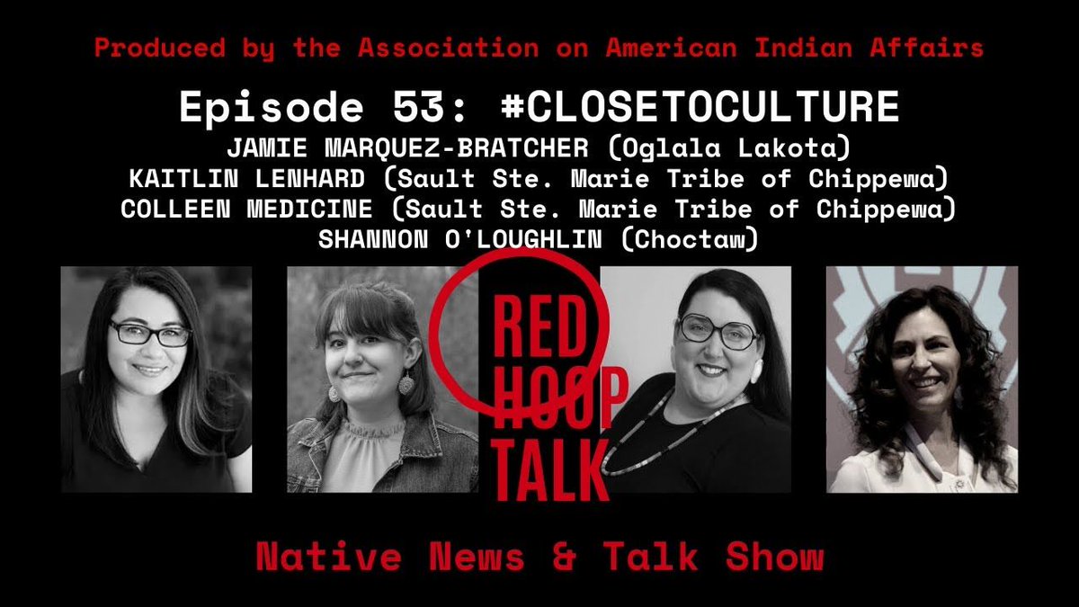 IndianAffairs's tweet photo. Busy weekend? Stream last week's episode of #REDHOOPTALK with all our team members, and learn how we stay #CLOSETOCULTURE and advocate in #IndianCountry!  
 
You can stream on our YouTube – be sure to subscribe so you never miss an episode! https://t.co/ABXylAo7Ay #NativeTalkShow https://t.co/9FaR4qWDyi