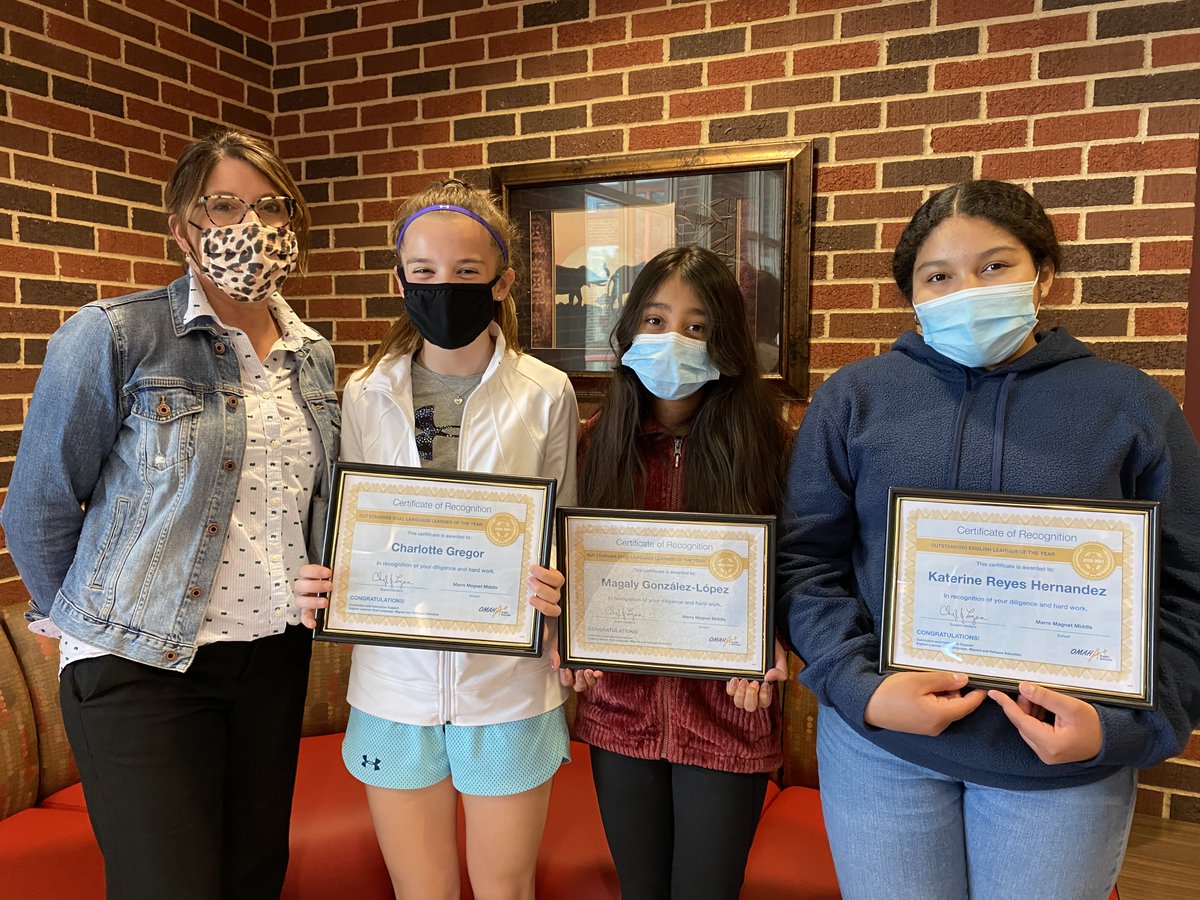 Congratulations to the Marrs Outstanding Dual Language Students of the Year!  We are so proud of each of you!  #LifeonMarrs