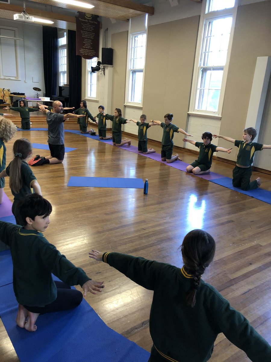 We began our yoga program yesterday with the amazing Paul from Yoganauts! <a href="/CamdenvillePS/">Camdenville Public</a>