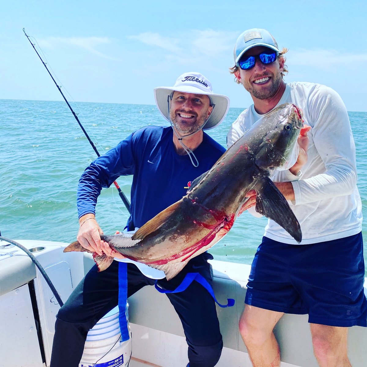 O2outkasts's tweet image. Captain Marshall and the Gregory group nailed down our first Ling of the year! Some good eats to be had!