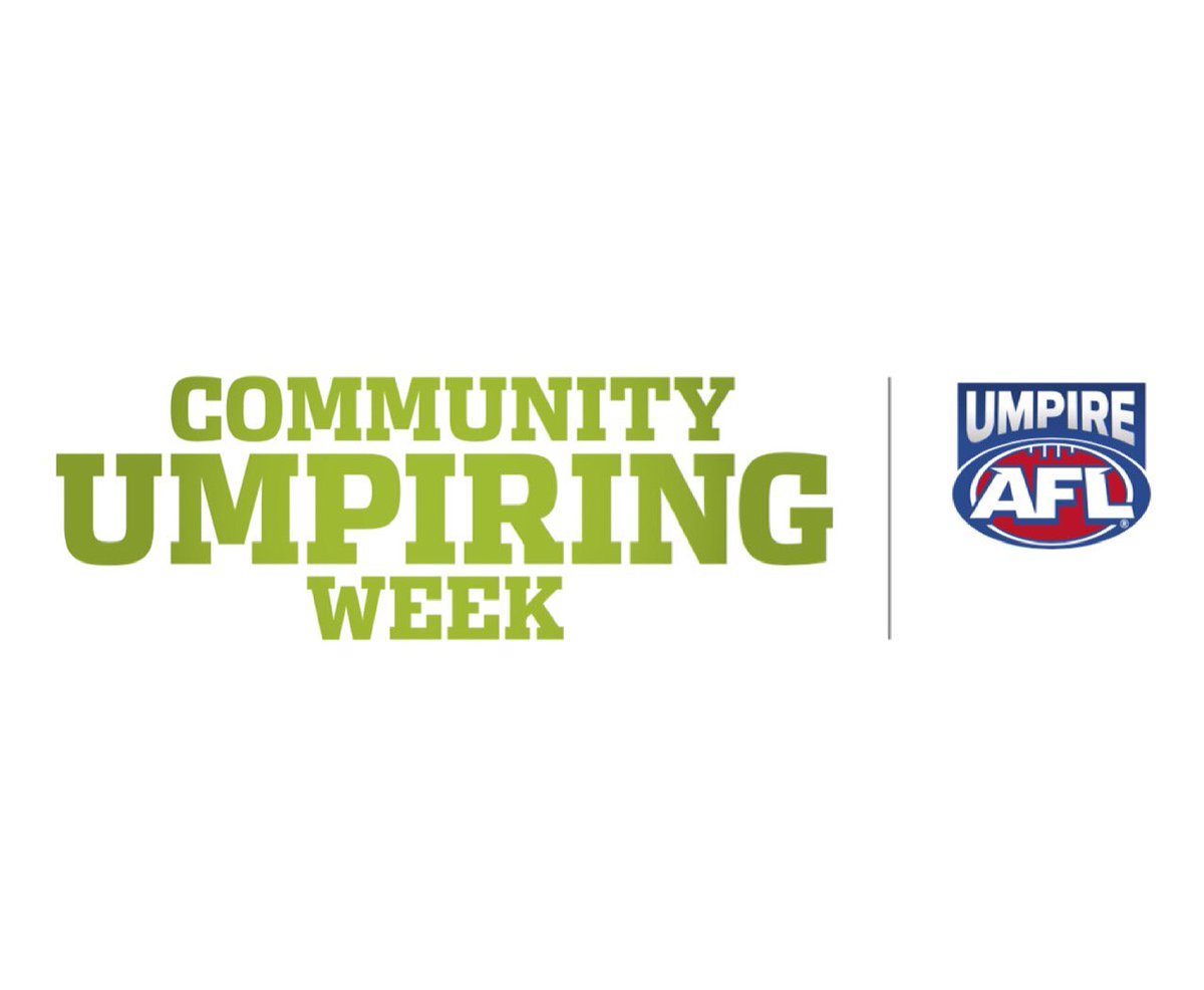 UmpireAFL's tweet image. Community Umpiring Week has arrived!