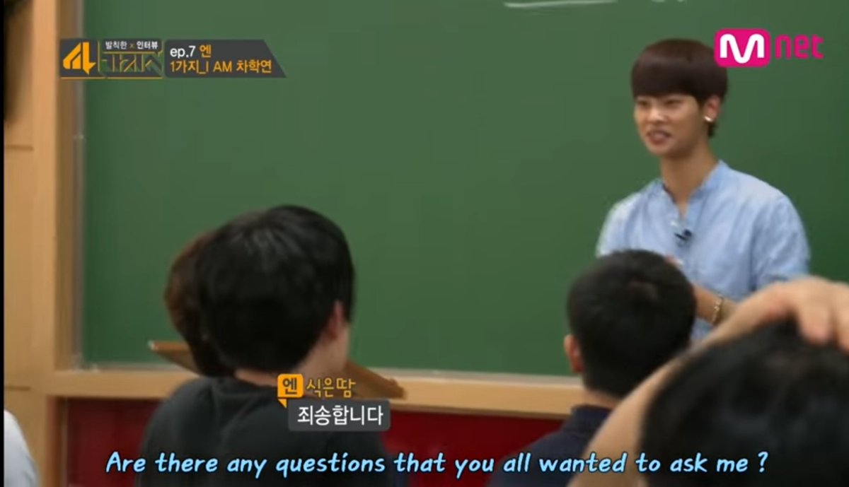 One time Hakyeon visited his old high school and asked the students if they had any questions, and they asked if he was the azalea boy and pulled out the picture 