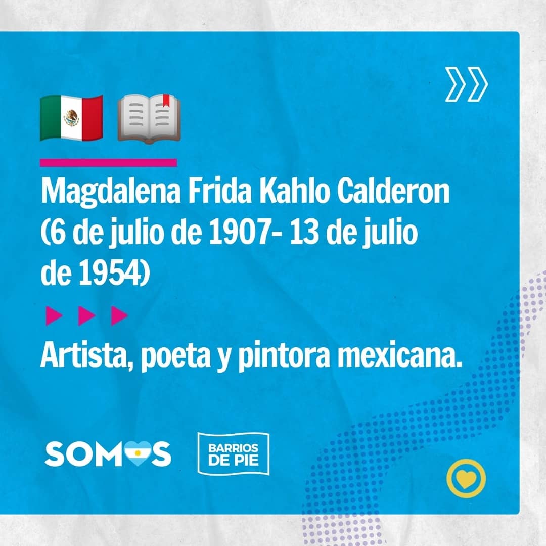 CasasSomos's tweet photo. 👉Hoy en #HablemosDeCosasImportantes ¿Quién fue Frida Kahlo?
📌Hablamos sobre su historia, su lucha y porqué hoy es un símbolo de liberación femenina
#FridaKahlo
#Feminismo
#HablemosDeCosasImportantes
#MiniBiografia https://t.co/y8OizQvSpI