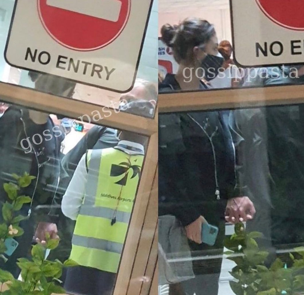 26.04.21End of this unforgettable trip.Hanker are photographed at the airport.For the first time,despite a whole week of confirmations,we have a real visual of their official relationship. All summed up by a fusion of hands that represents their close and consolidated love.