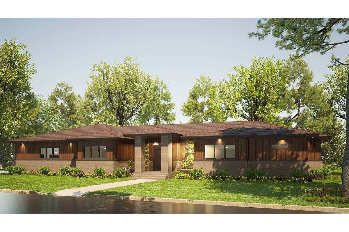 besthouseplans's tweet image. This stunning, 1-story Contemporary house plan offers 2,438 sq. ft., 3 bedrooms, 3 bathrooms, split bedrooms, a vaulted great room, and a side entry garage.  buff.ly/3nhE43u #buildingahome #contemporaryhomes