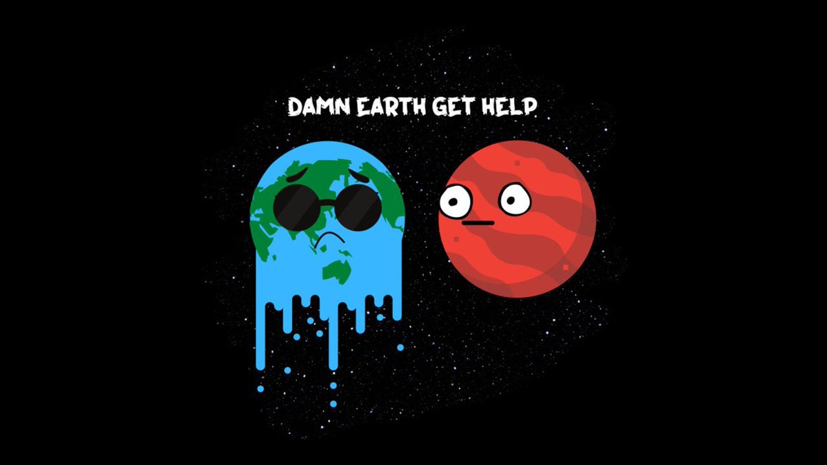 60_fr's tweet photo. Poor Mars is like "Been there, done that" https://t.co/0gaZ5x4uHb