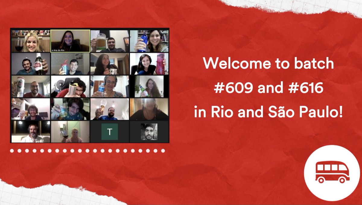 LeWagonBrasil's tweet image. Last week, we were very happy to start new classes of our #webdevelopmentbootcamp in São Paulo and Rio de Janeiro, with batches #609 and #616. Hope you all have a great time here with us!! 🤩
👉 link in bio for all our next free online events 🗓