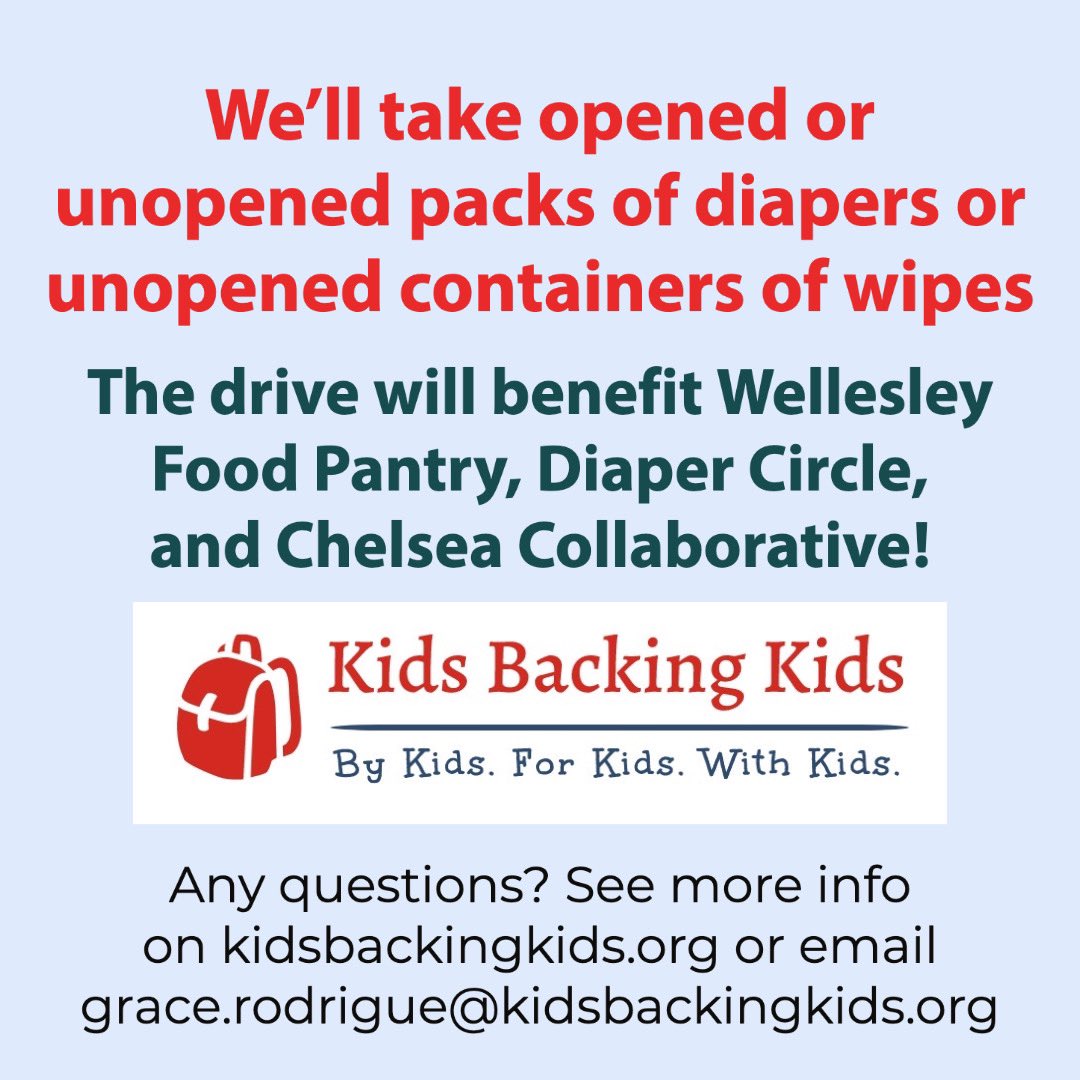 KidsBackingKids's tweet image. Coming up... the KBK Diaper Drive!! Help us collect as many diapers as we can for May 22!! For more info, go to kidsbackingkids.org #kidsbackingkids