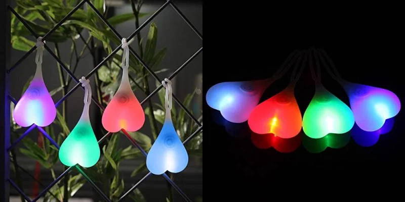 夜間に自転車を利用する際に使ってほしい！ぶらぶら揺れる「ハート型自転車テールライト」