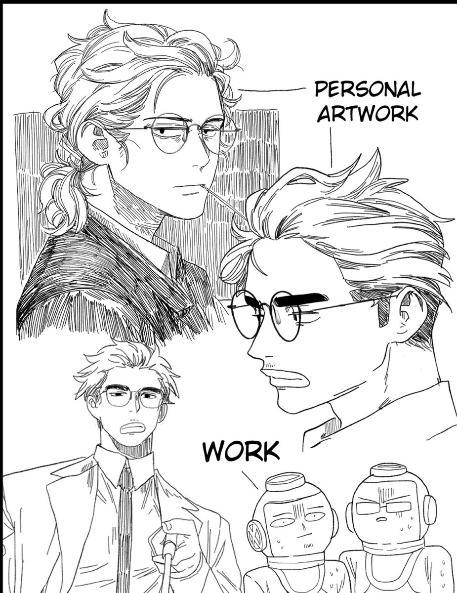 Have you seen that thing about artists and their personal work vs work-work? 