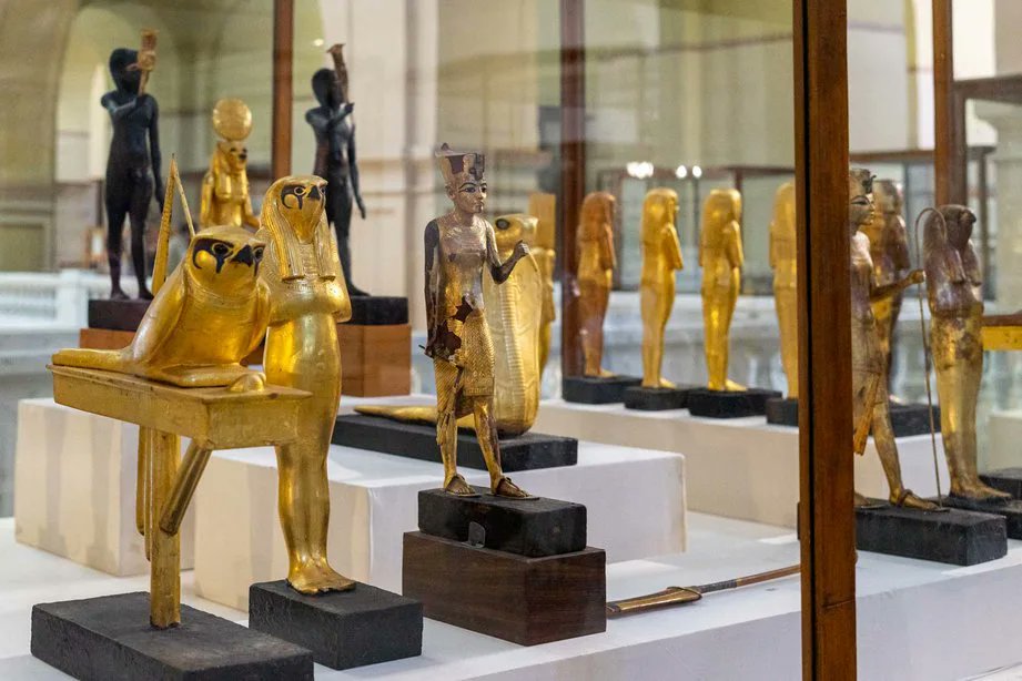 Which can only mean we're going to Egypt! And our first stop is the Museum of Egyptian Antiquities, also called the Egyptian Museum or the Museum of Cairo. It was built in 1901 and has a collection of about 120,000 artifacts.