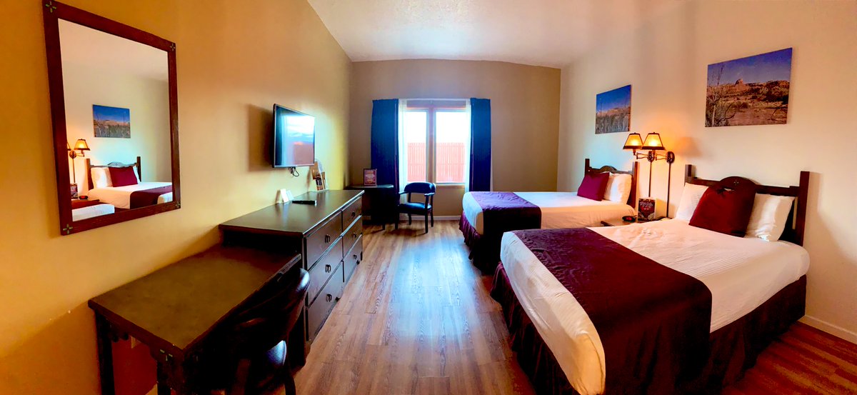 DJQuico's tweet image. Our #Hotel 🛏 #Accommodations are newly remodeled! Please stay with us soon. Ohkay.com 
#Ohkay 🦅 #Hotel 💜 #Casino 💛