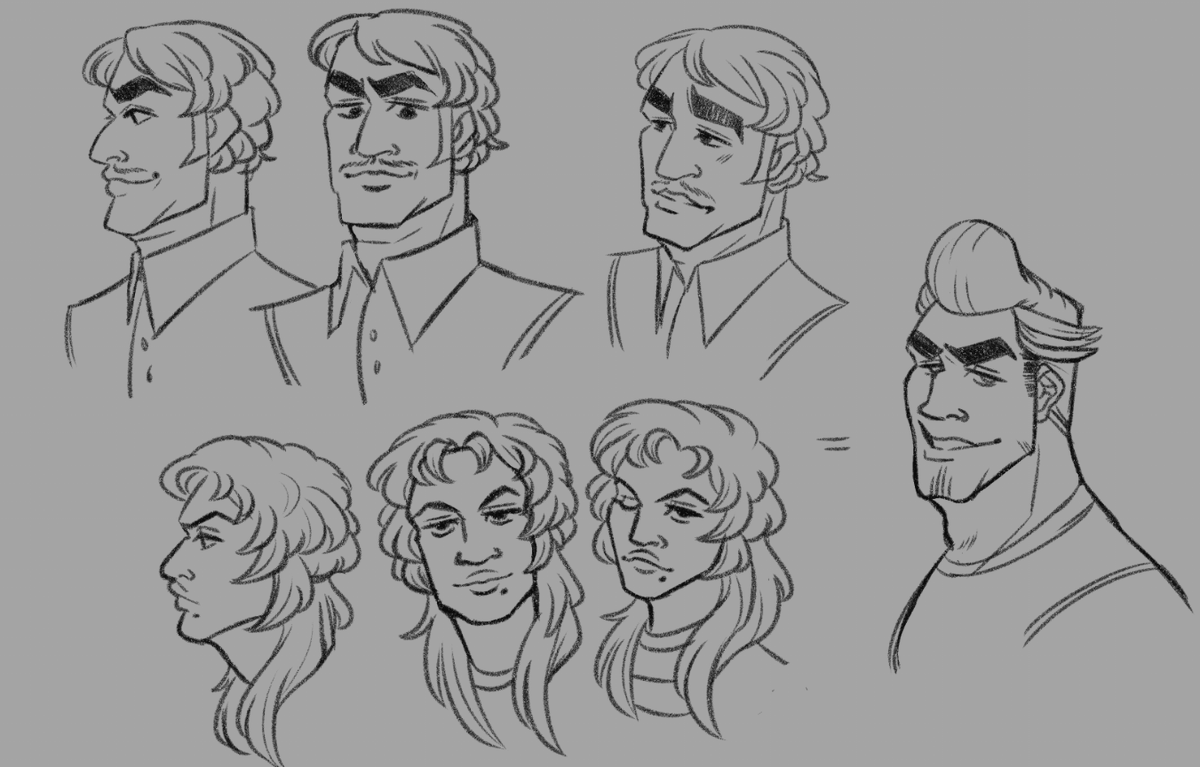 Figuring out what Vince's parents looked like when he was young cause i have like 0 energy for any big illustrations 