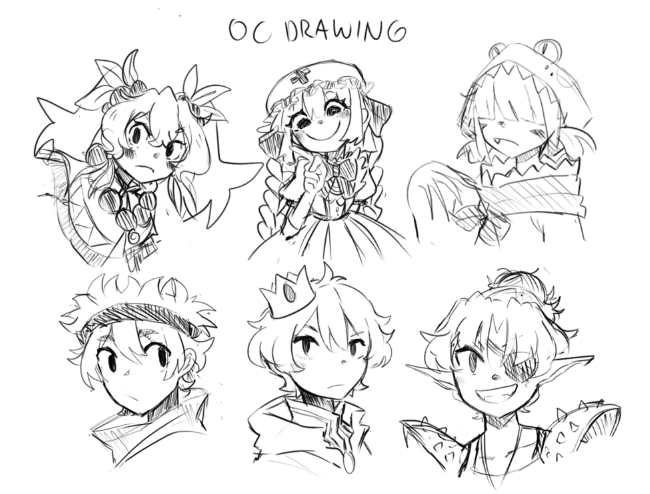 Some OC drawings I did last month that I forgot to post here (*_*) 

Been drawing alot of Genshin lately, Kinda miss drawing them 