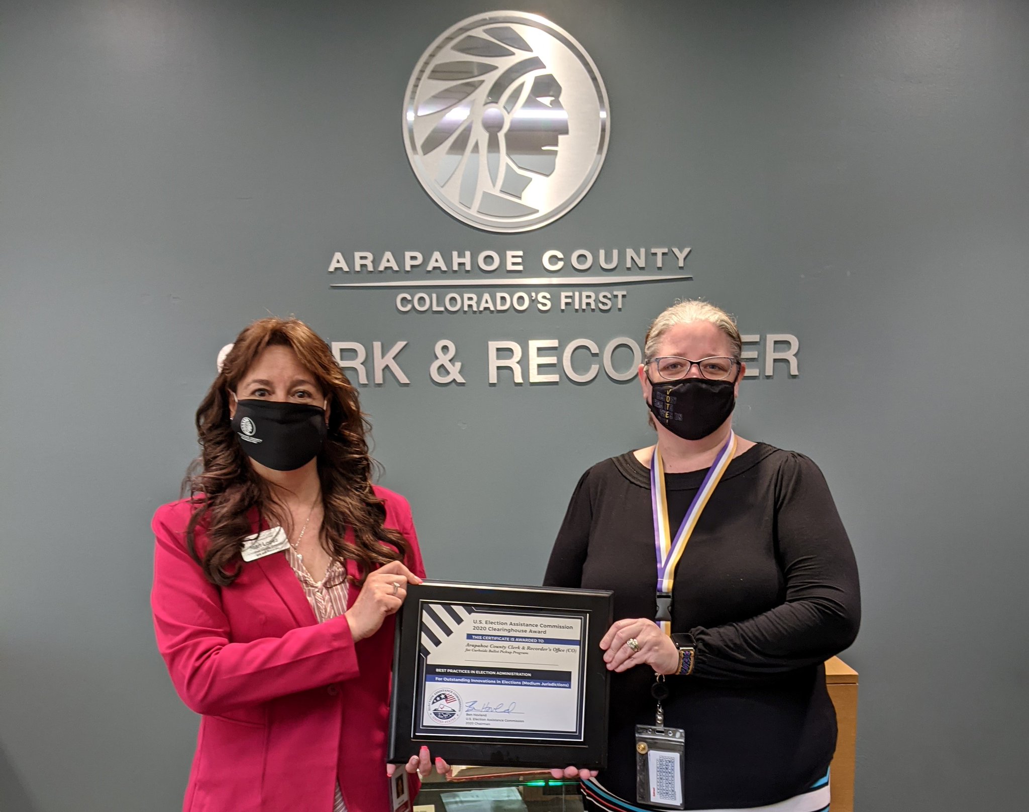 Arapahoe Clerk on Twitter "Humbled by this recognition from EACgov