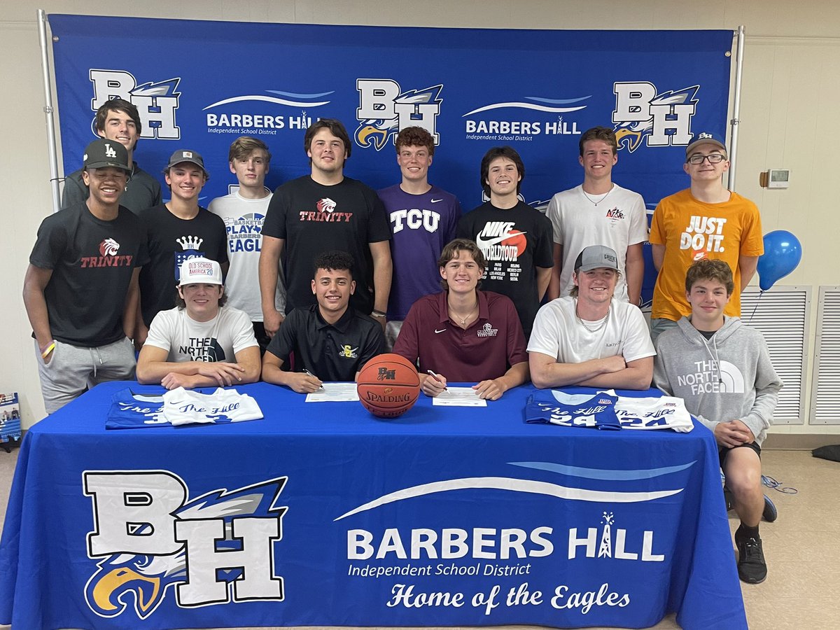 bheaglebball's tweet photo. Congratulations to @NickCrump03 and @officialcole_xi for signing their NLI to play Basketball in college! @SUPirates @TU_Basketball https://t.co/lDW70HUfDS