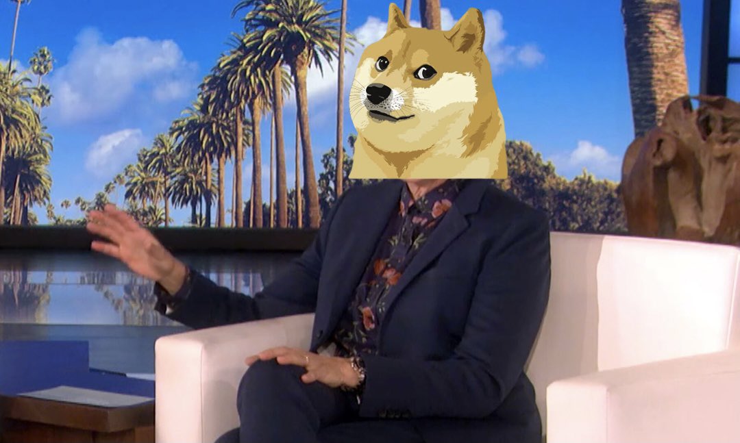 DogecoinRise's tweet photo. Hey @TheEllenShow Tomorrow Itβs Going To Be Called The #TheDogeShow ππͺπ https://t.co/MZIkA42yOu
