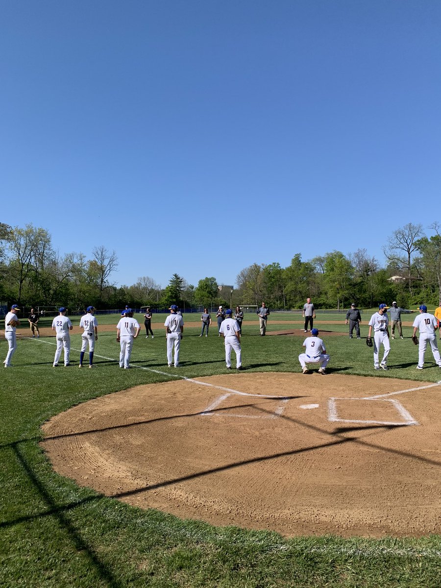 MMontBaseball's tweet photo. What a day at the Yard! Warriors beat Reading 8-3 behind Nap’s 6IP, 2R, 4K performance. Nap also was 3-3 w/ a HR &amp; 5RBIs! Glass went 3-3 as well! We also honored our teachers as each guy asked a staff member to throw out a 1st P. Thanks to @Mariemont_HS staff for all they do! https://t.co/pDqN8aZc6Y
