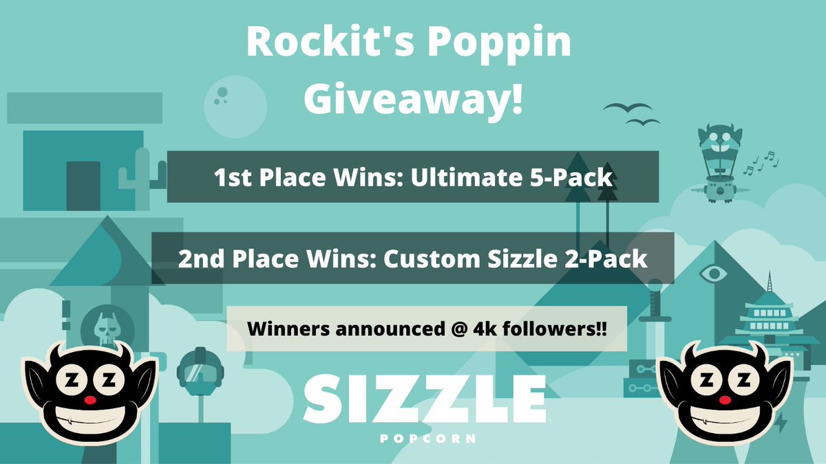 SizzlePopcorn's tweet image. 🔔GIVEAWAY ALERT🔔

HOW TO ENTER:

👥 Follow Sizzle Popcorn
♥️ Like
♻️ Retweet

Winners will be picked once we hit 4k followers on Twitter!