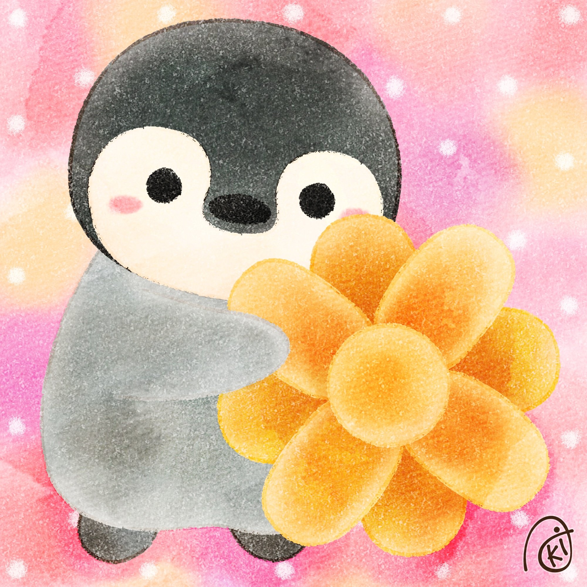 Aki お花のマドレーヌ イラスト お絵描き ペンギン コウテイペンギン お花 マドレーヌ T Co Acxif1cx5g Twitter