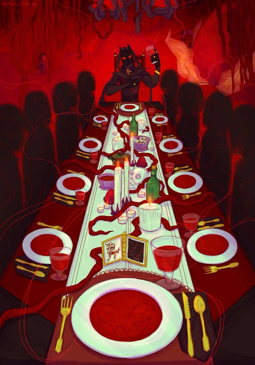 ennvees's tweet image. Welcome to The Red Banquet 
#badboyhalofanart #redbanquet