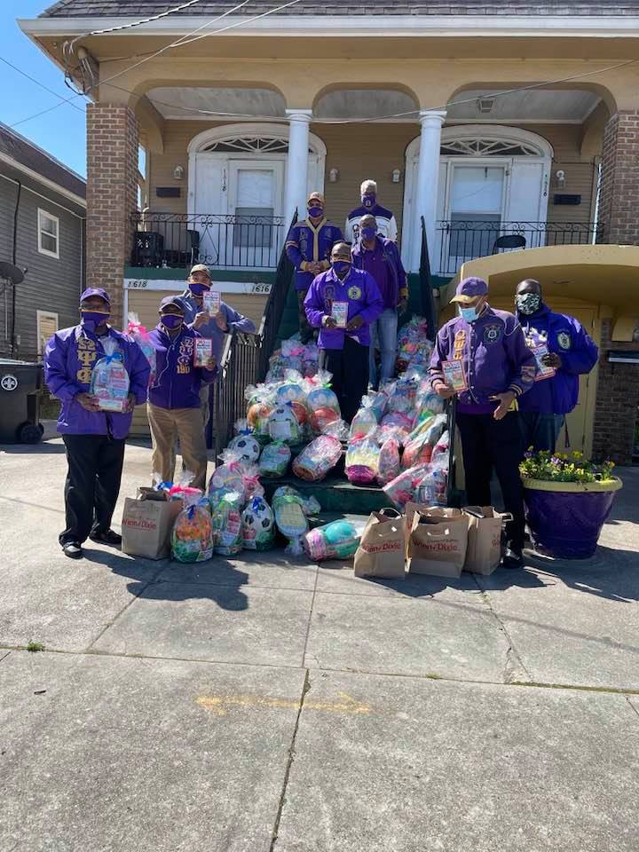 New Orleans, LA - For more than 25 years, Rho Phi Chapter has given items to children who may be various children’s wards on Easter Sunday and to other children who are in homeless or battered women’s shelters in the Greater New Orleans area.  #9thDQuesUplift