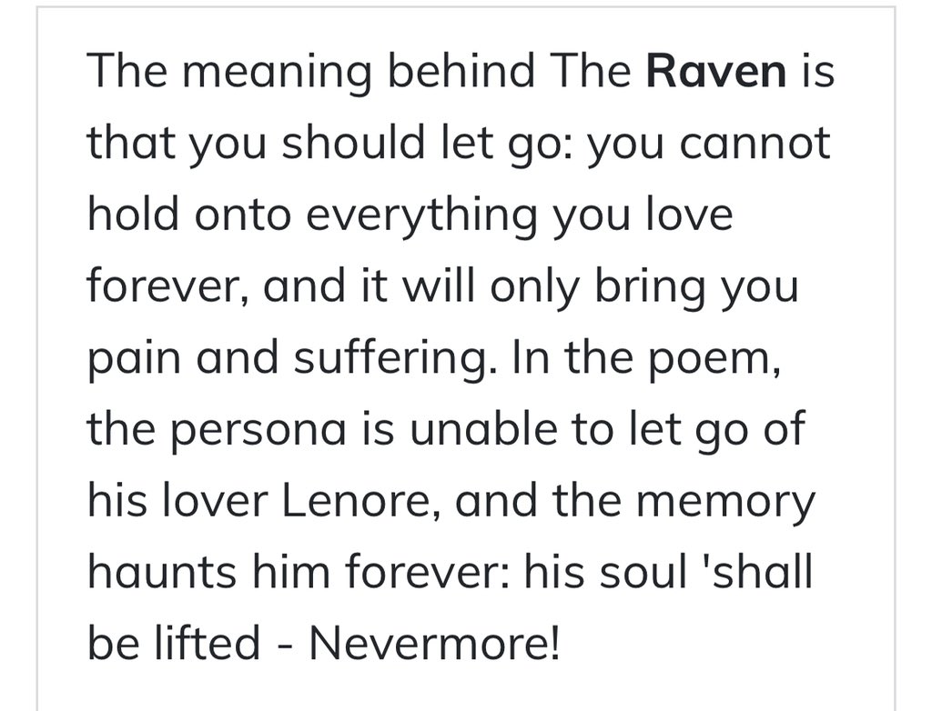 there's some sort of connection between the raven by edgar allan poe and folklore/evermore but my brain cells haven't put it together yet