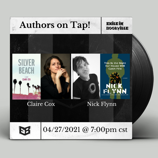 Very excited to talk to <a href="/_nick_flynn_/">nick flynn</a> about #silverbeachnovel TUESDAY NITE (4/28) at 7:00 CDT with <a href="/BookvillExiles/">Exile in Bookville</a> !!!