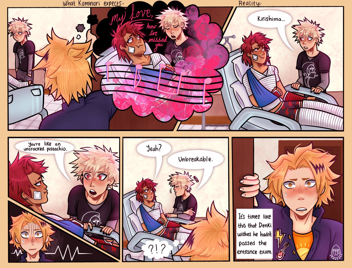 kiribaku flirting gives kaminari a migraine 